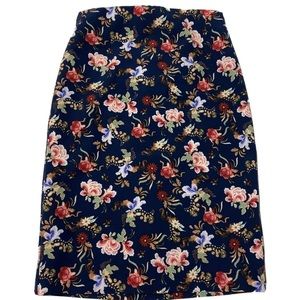 Philosophy Floral Blue Skirt